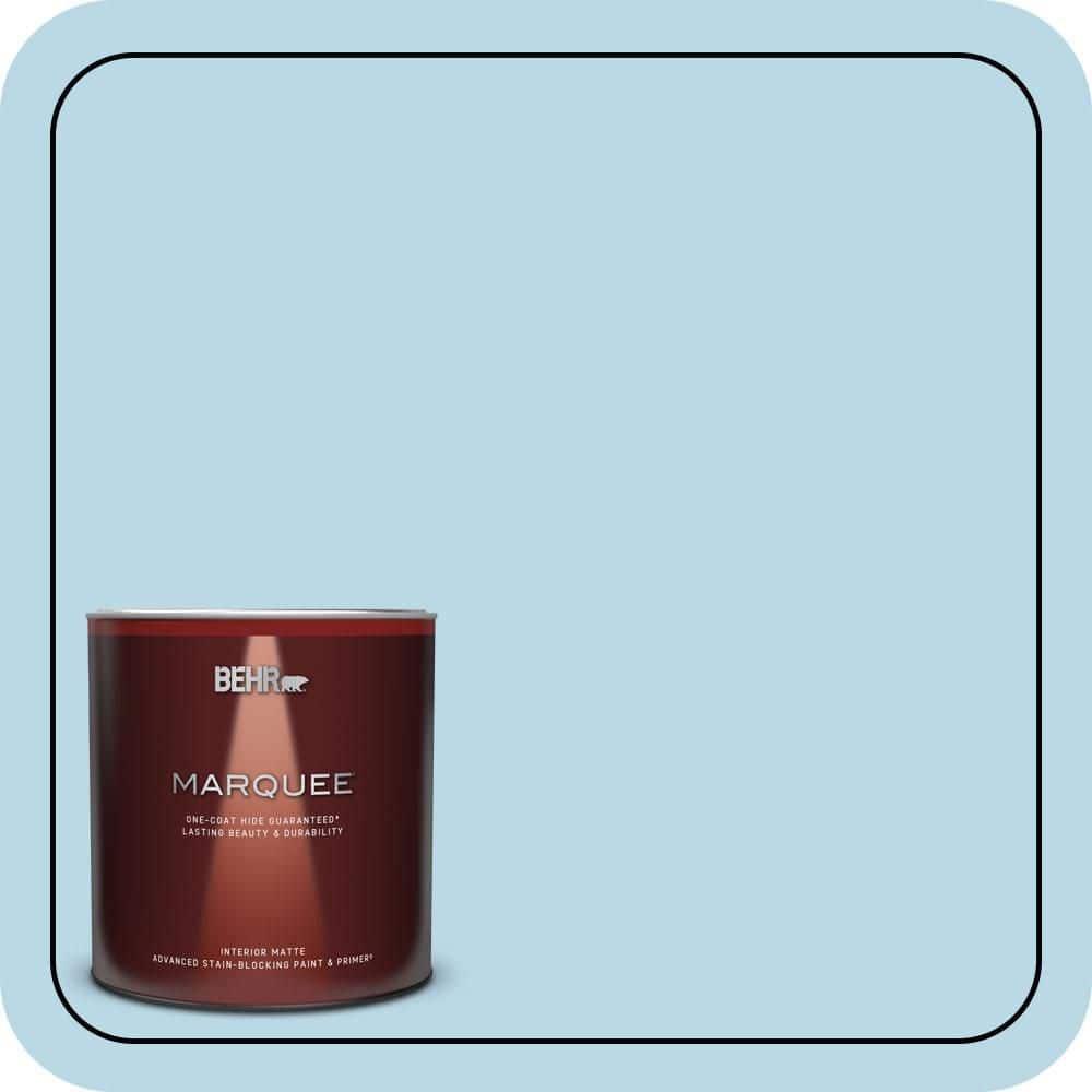 1 qt. #M490-1 Breezy Blue Matte Interior Paint & Primer price history on PriceWatchPro