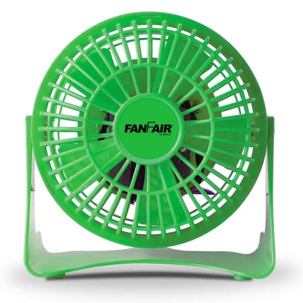 FANFAIR 4 in. Personal Desk Fan - Green