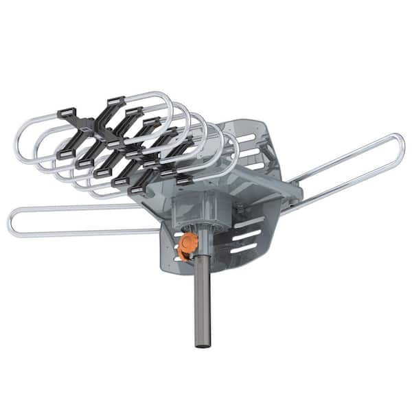 Digital Outdoor Amplified HD TV Antenna UHF/VHF 360-Degree Rotate