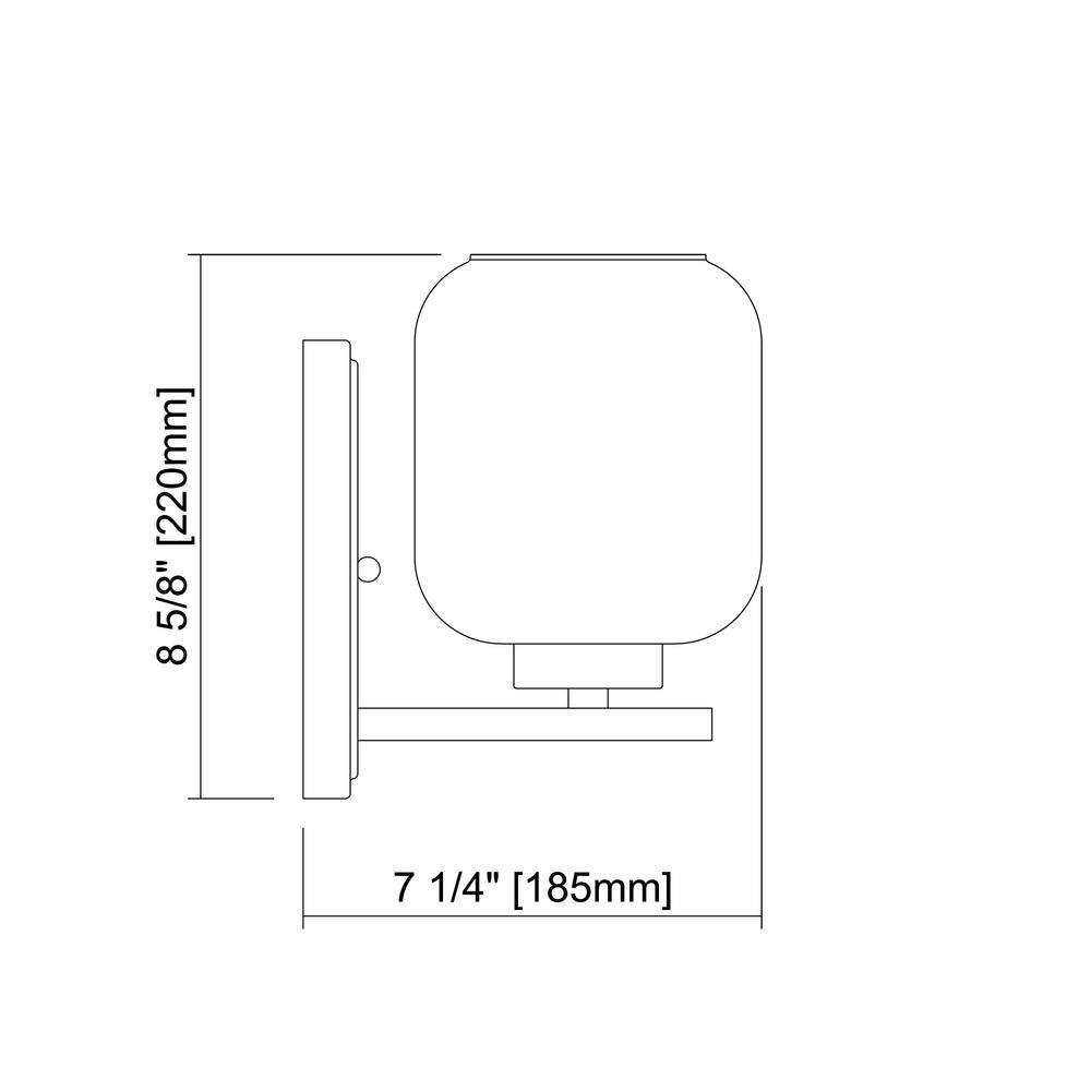 Satin Nickel 7.28" Direct Wired Modern Wall Sconce with Clear Glass