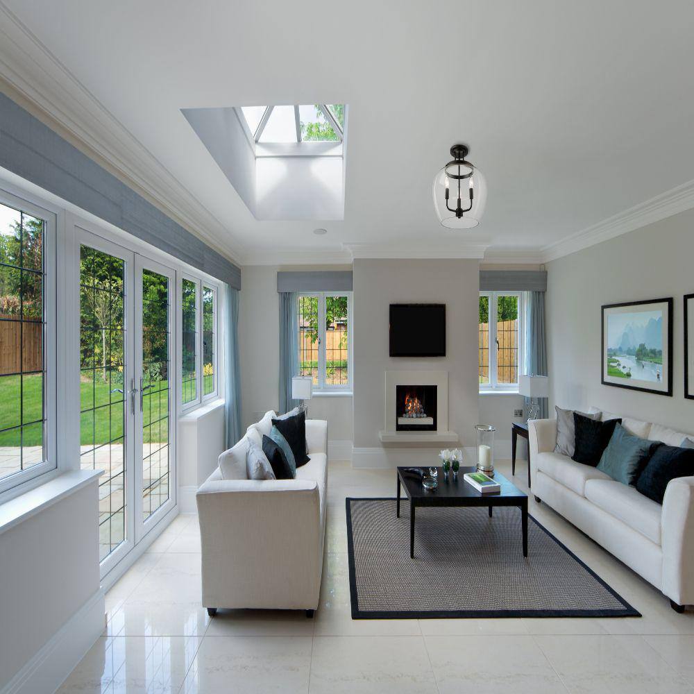 Matte Black Glass 3-Light Semi-Flush Mount Ceiling Fixture