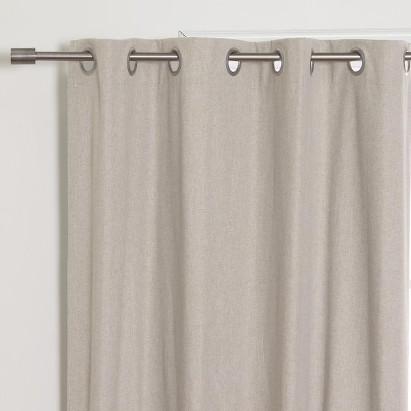  Joydeco 100% Blackout Curtains 96 Inches Long 2 Panels Set,  Linen 96 Inch Blackout Curtains 2 Panels, Room Darkening Textured Curtains  for Bedroom Living Room Window (52x96 inch,Greyish White) : Home & Kitchen