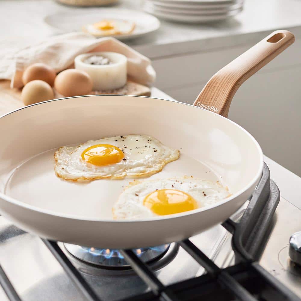 Taupe Aluminum 10-Piece Nonstick Ceramic Cookware Set