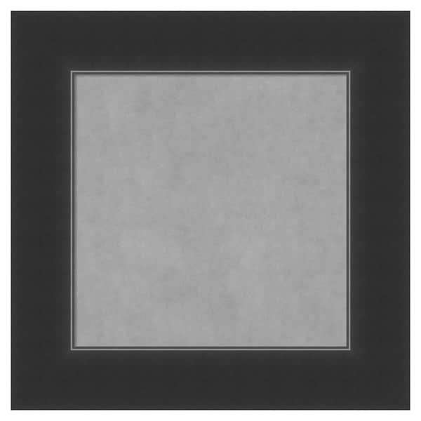 Amanti Art Corvino Black 17 in. x 17 in. Framed Magnetic Board