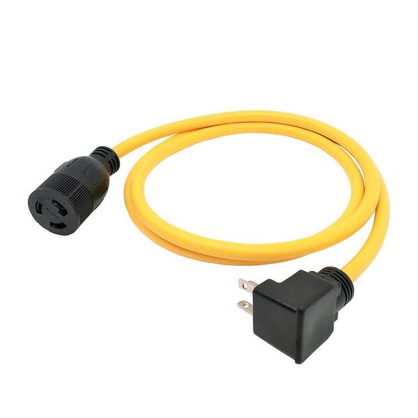 Parkworld 50 ft. SJTW 12/3 20 Amp 250-Volt Twist Lock NEMA L6-20 Extension Cord, Yellow 885675