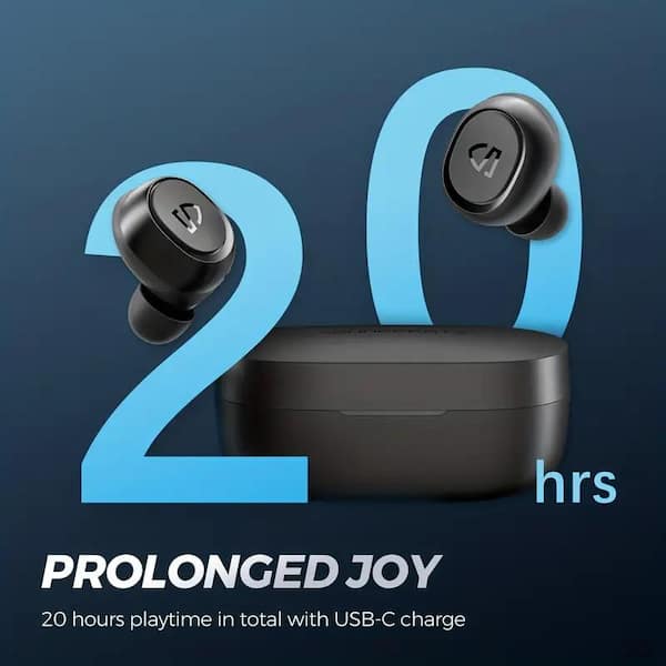 Black Wireless Bluetooth Noise Cancelling Earbud and In-Ear Erabuds