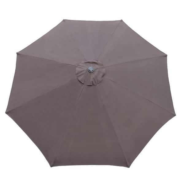 Unbranded 9 ft. Tilt Patio Umbrella in Brown