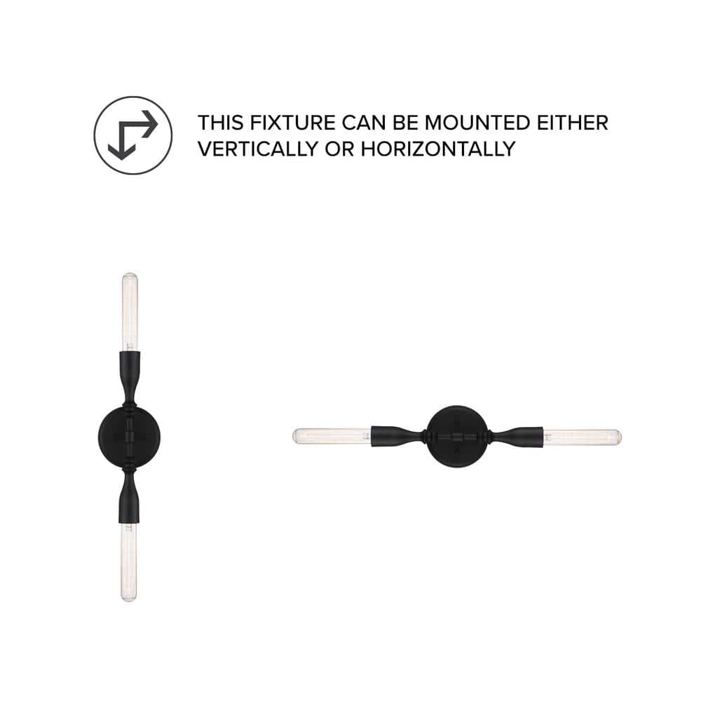 Louise Matte Black 13.5'' Dimmable Wall Sconce with Ornamental Detail