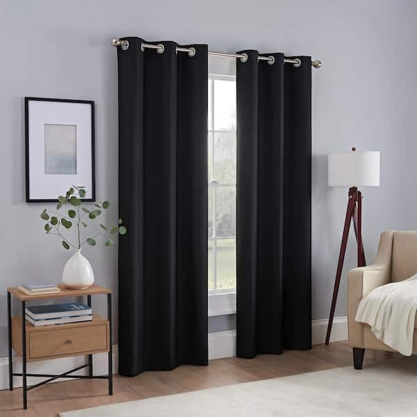 Max Eclipse Absolute Zero Curtains 52" x 84" 2-Pack 
