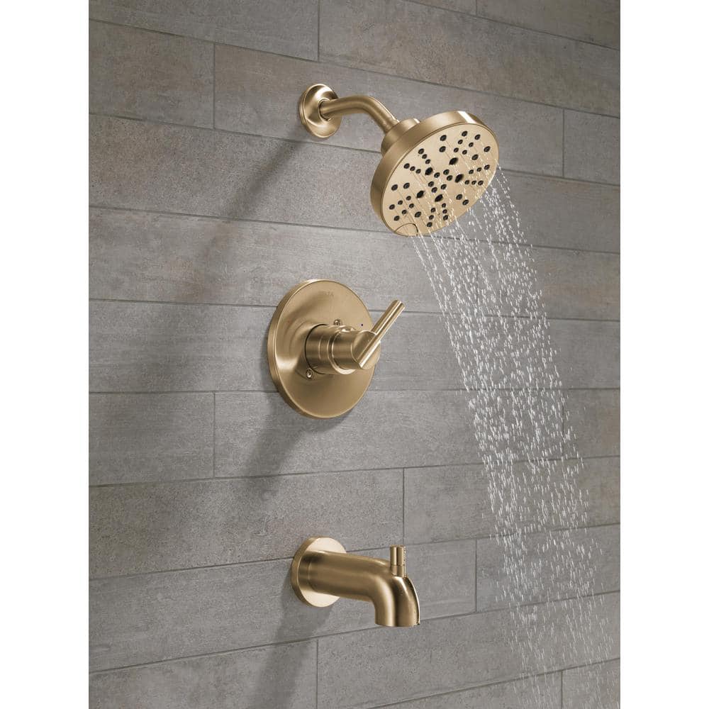 Champagne Bronze Multi-Head Wall Mounted Shower Faucet Set