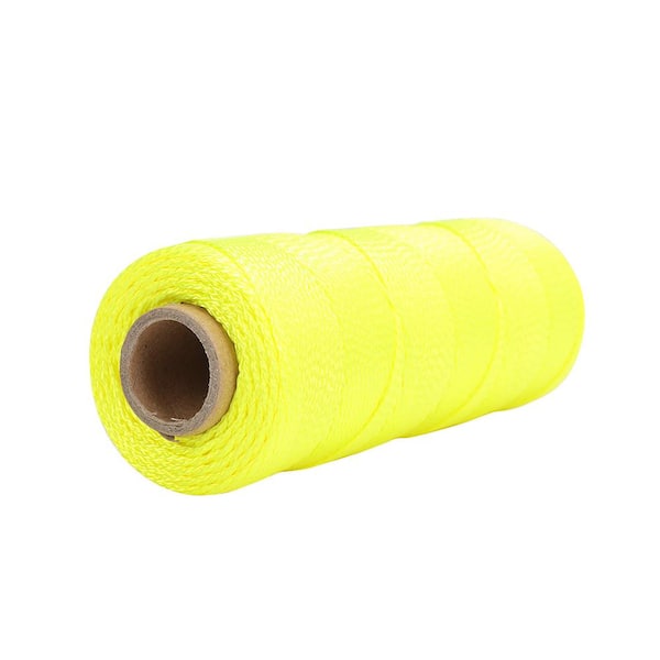 Anvil 500 ft. Fluorescent Yellow Braided Nylon Mason's Line 57476 - The Home  Depot
