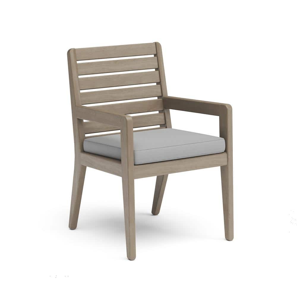 Coastal Gray Acacia Wood 5-Piece Outdoor Dining Set