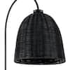 Hampton Bay Highler 61 in. Matte Black Floor Lamp
