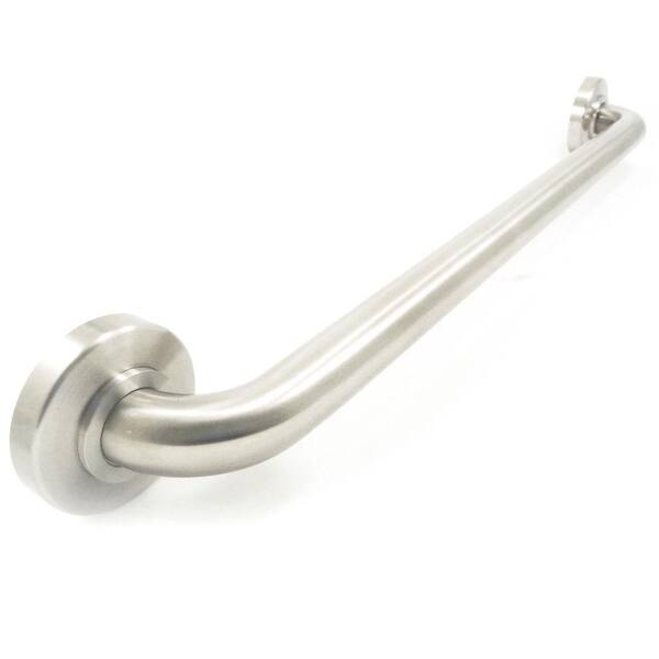 WingIts Platinum Designer Series 48 in. x 1.25 in. Grab Bar Taper in Satin Stainless Steel (51 in. Overall Length)