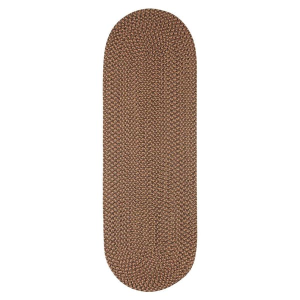 Westport Shades of Brown 2 ft. x 6 ft. Indoor/Outdoor Braided Runner Rug