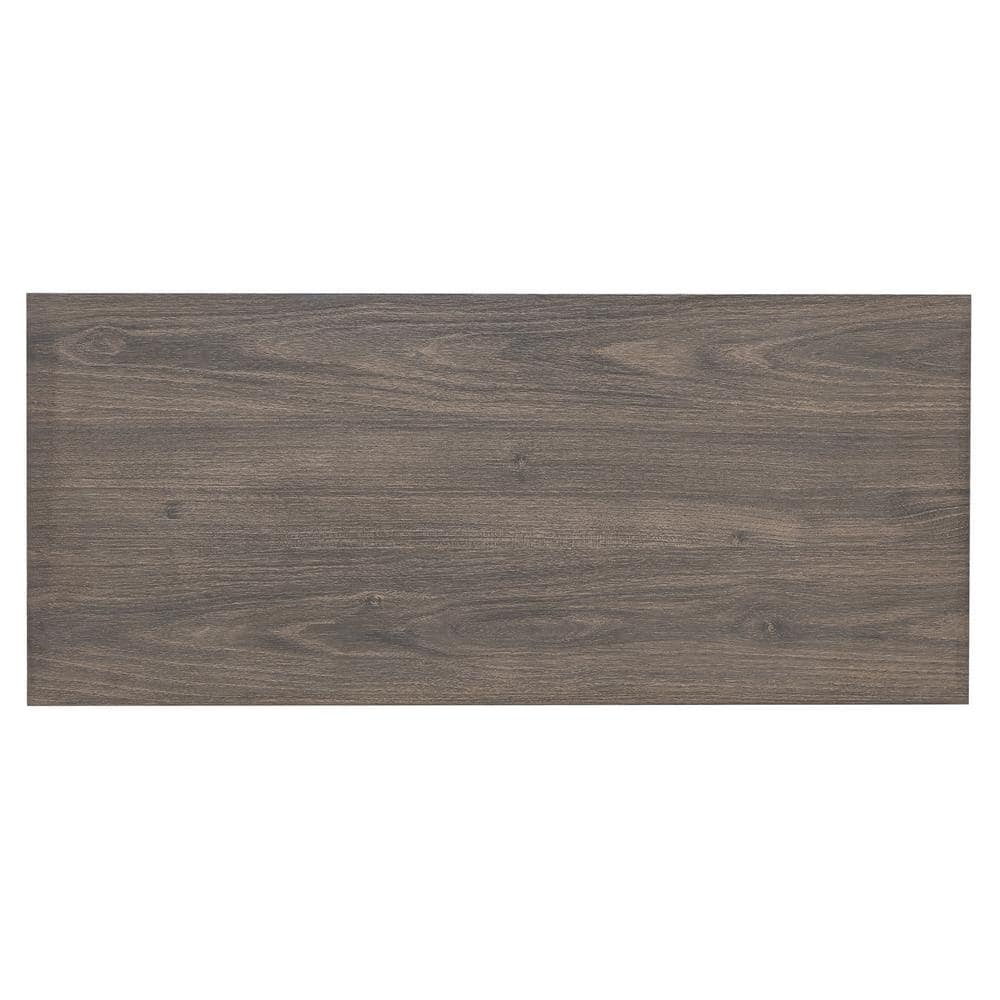 Alder Brown 33" Tall Rectangular Bookshelf with Plinth Base