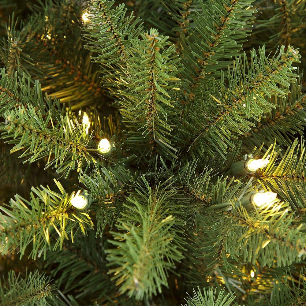 7.5-Foot Green Pre-Lit Fraser Fir Artificial Christmas Tree