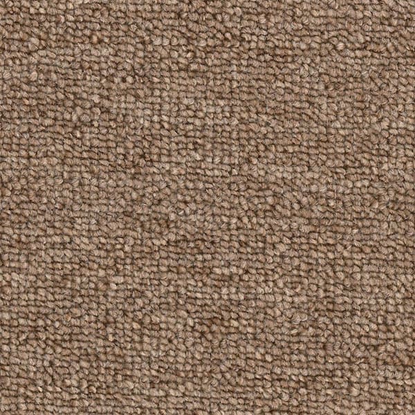 TrafficMaster Main Rail 26 - Umber - Beige 26 oz. Polyester Loop Installed Carpet