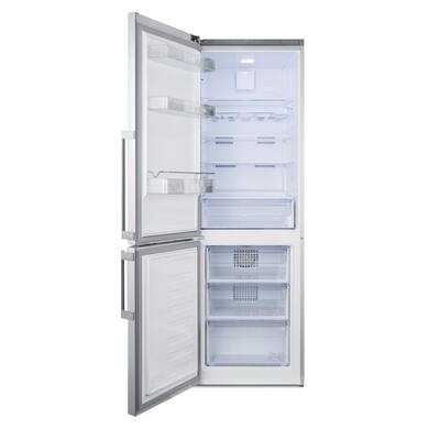 23.25 in. W 11.35 cu. ft. Bottom Freezer Refrigerator in Stainless Steel, Counter Depth