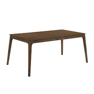 Maggie Brown Manufactured Wood 4 Legs Rectangle Dining Table (Seats 6)
