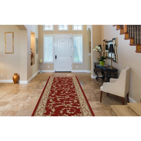 Jewel Veronica Red 2 ft. x 8 ft. Runner Rug