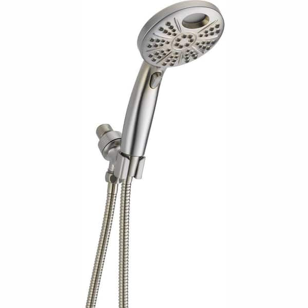 Delta Temp2O 6-Spray Hand Shower and Shower Head Combo Kit in Stainless