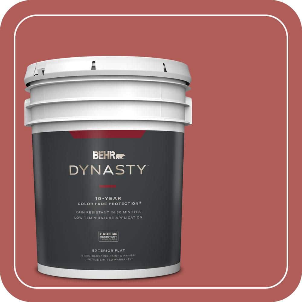 5 gal. #160D-6 Pottery Red Flat Exterior Stain-Blocking Paint & Primer price history on PriceWatchPro