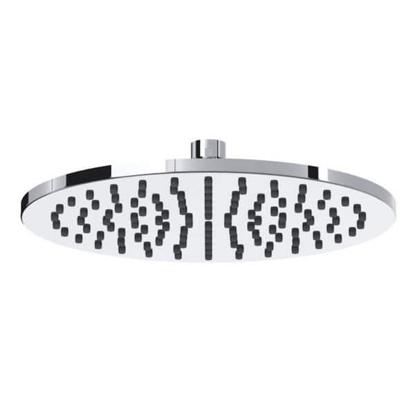 ROHL 1-Spray Pattern 9.84 in. Wall Mount Fixed Showerhead in Polished Chrome