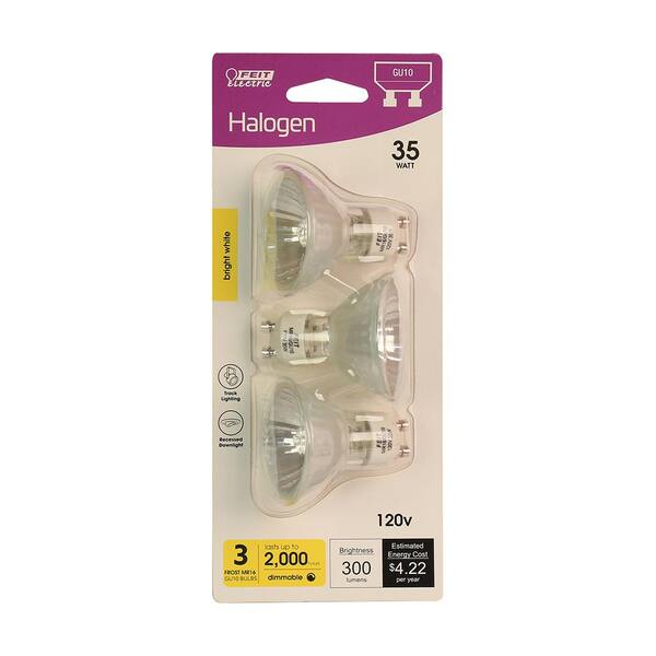 10)-Halogen Bulbs for Broan QP136 Range Hood 35W MR-16 GU10 120V 35-Watts
