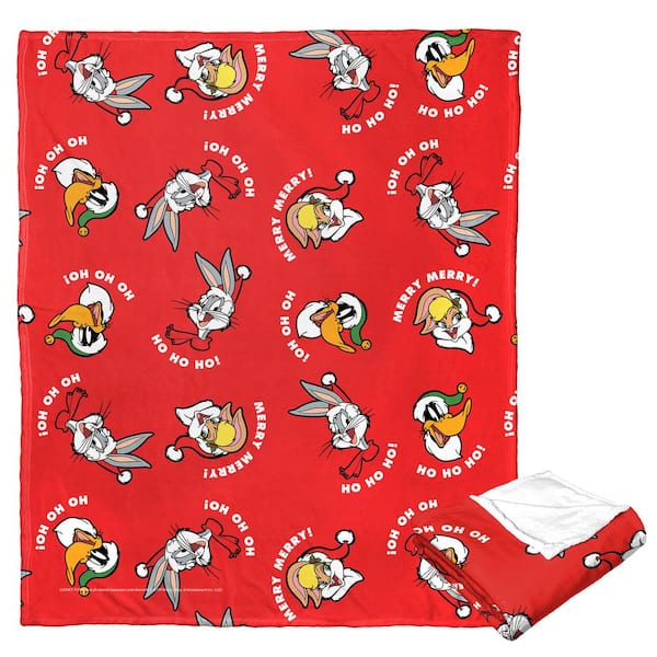 THE NORTHWEST GROUP Warner Bros. Looney Tunes Silk Touch Multi-Colored Throw Blanket Merry Merry