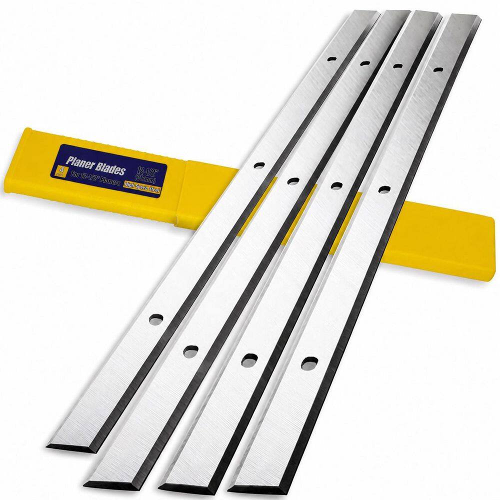 12-5/8 Inch High Speed Steel Planer Blades with Dual Cutting Edges for Surface Planer Compatible 4 pcs price history on PriceWatchPro