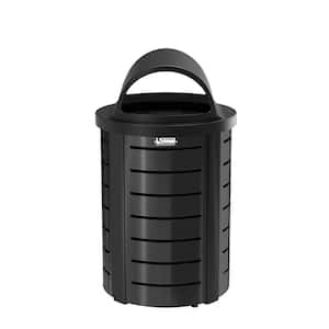35 Gal. Metal Touchless Outdoor Trash Can