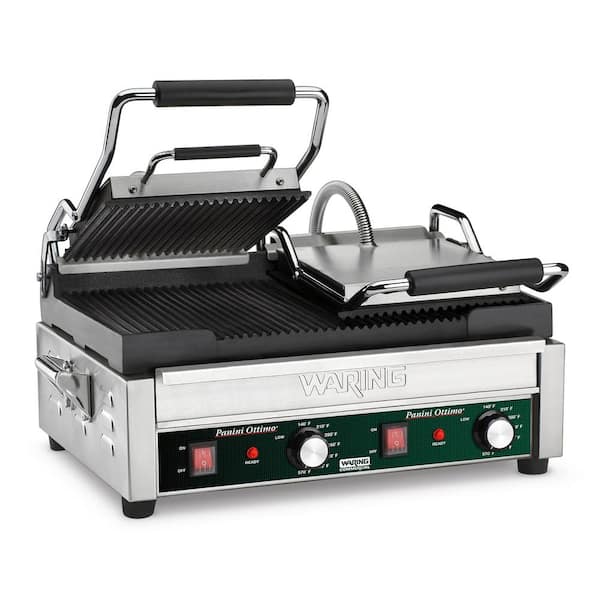 Waring Commercial Panini Ottimo Dual Panini Grill - 240-Volt (17 in. x 9.25 in. cooking surface)