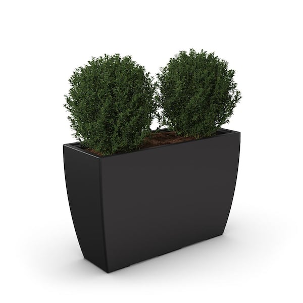 Kobi Trough Black Polyethylene Planter