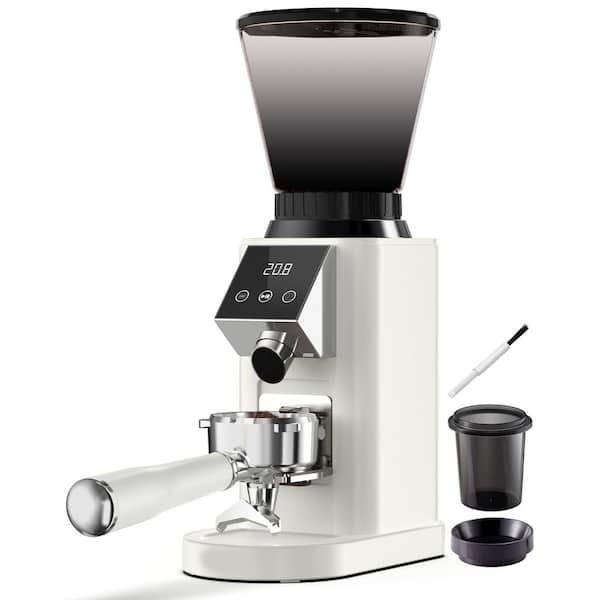 Conical Burr Coffee Grinder 48 Grind Settings Anti-static Burr Mill Precision Timer LED Touchscreen Stainless Steel