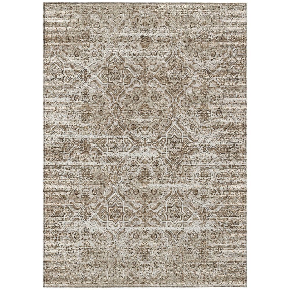 Chantille Machine Washable Indoor/Outdoor Abstract ACN2706 Beige 3 ft. x 4 ft. Area Rug price history on PriceWatchPro
