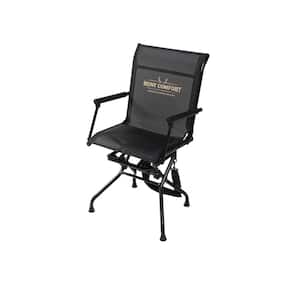 Multi Position Black and Camo Mesh Lite Swivel Hunting Chair