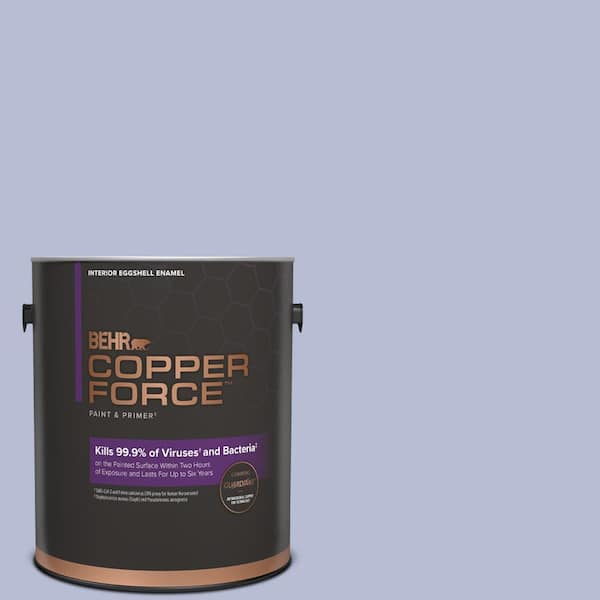 COPPER FORCE 1 gal. #S540-2 Violet Vision Eggshell Enamel Virucidal and Antibacterial Interior Paint & Primer