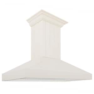 48 in. 400 CFM Ducted Vent Wall Mount Range Hood in Cottage White