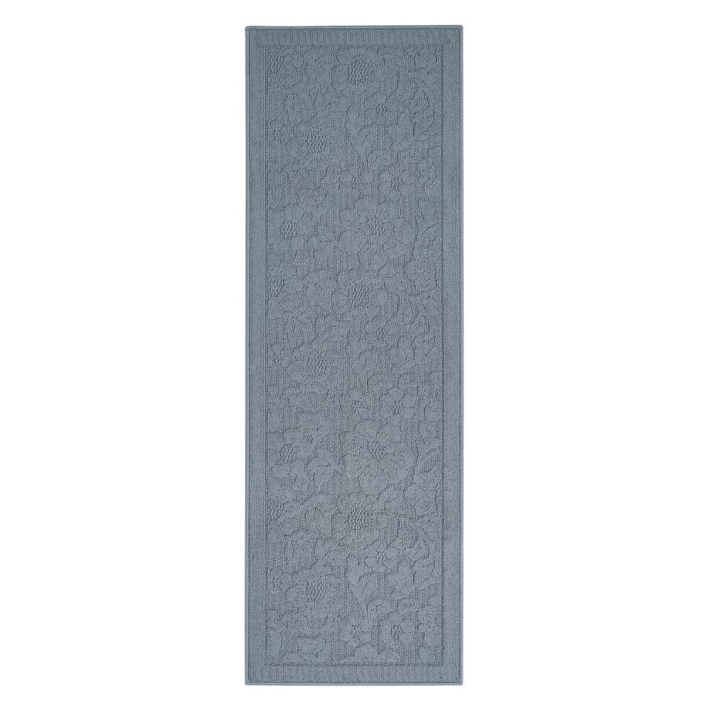 Rosemoor Grey 2 ft. X 6 ft. Floral Machine Washable Runner Rug price history on PriceWatchPro