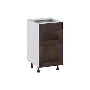 Lincoln Chestnut Solid Wood Assembled 18 in. W x 34.5 in. H x 21 in. D Vanity Drawer Base Cabinet with 3Drawers