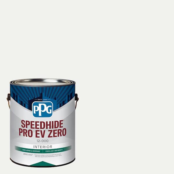 PPG Speedhide Pro EV Zero 1 gal. PPG1001-1 Delicate White Semi-Gloss Interior Paint