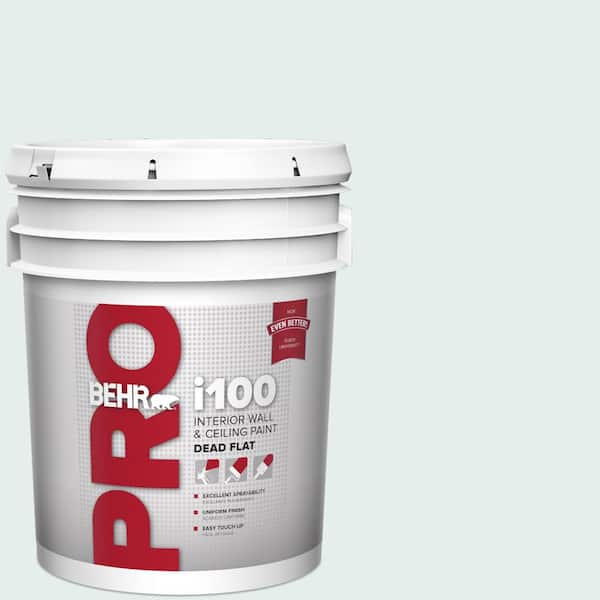 BEHR PRO 5 gal. #W-D-510 Waterfall Mist Dead Flat Interior Paint