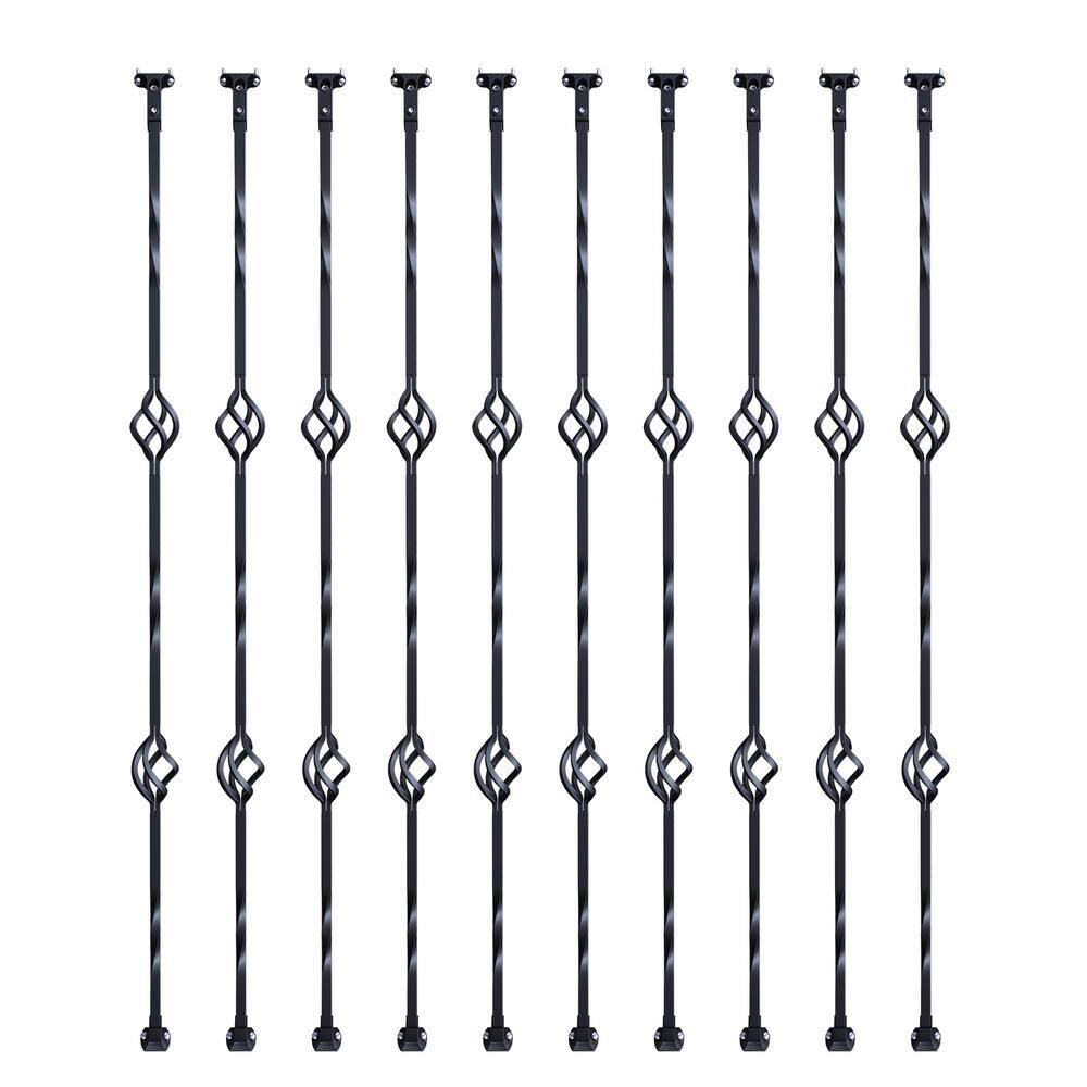 Staircase Metal Balusters 44 x 1/2 in. Galvanized Steel Decorative Banister Spindles 10-Pack Deck Baluster price history on PriceWatchPro
