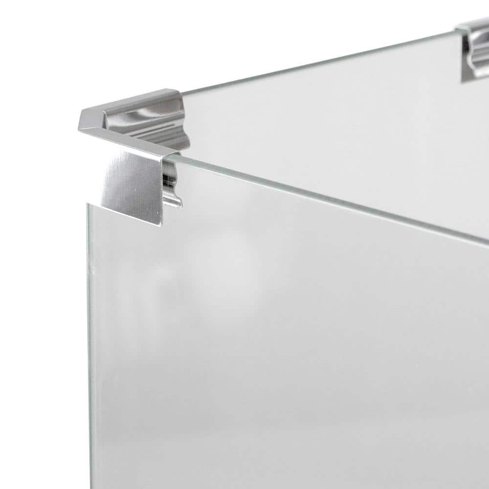 Modern Black Glass Bio Ethanol Tabletop Fireplace