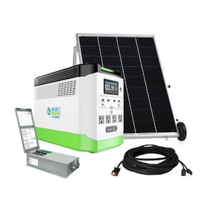 1800W Running/3600W Peak Push Button Start Lithium Solar Generator Gold PE