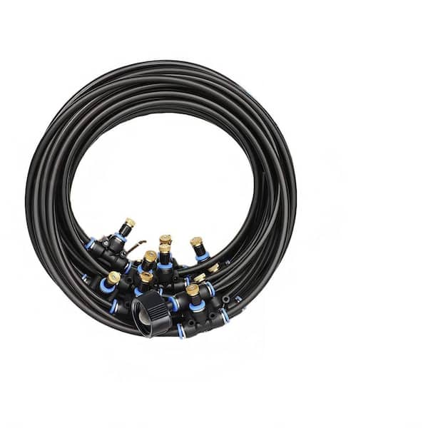Misting System for Patio 80 ft. Water Mister Hose for Outdoor, Backyard Mist for Outside, Garden, Greenhouse, Deck
