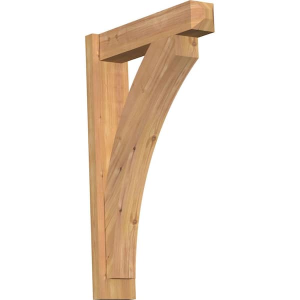 Ekena Millwork 6 in. x 34 in. x 22 in. Western Red Cedar Thorton Craftsman Smooth Outlooker