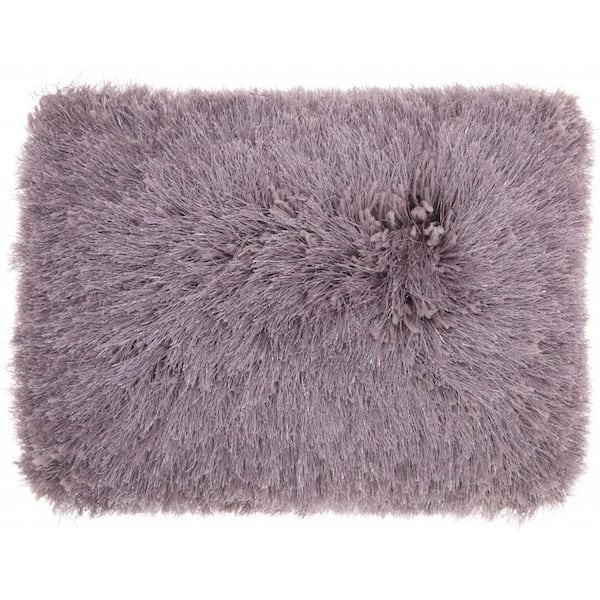 HomeRoots Jordan Lavender Geometric Polyester 20 in. x 14 in. Throw Pillow