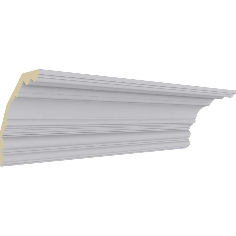 Polyurethane Foster Cove Crown Moulding in White Finish
